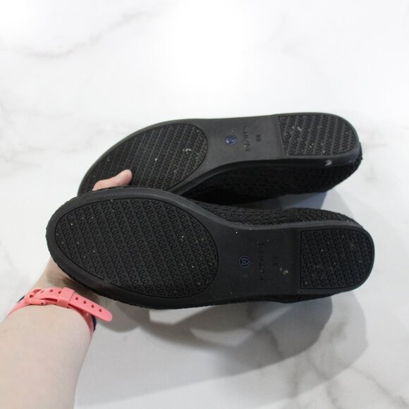 Rothy's Black Honeycomb Rounded Toe Flats sz 8.5 - Picture 7 of 9